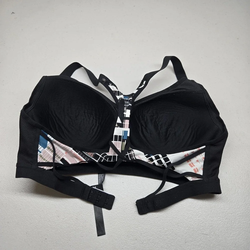 Victoria‎ Sport Women Sports Bra 34D Multicolor Graphic Print